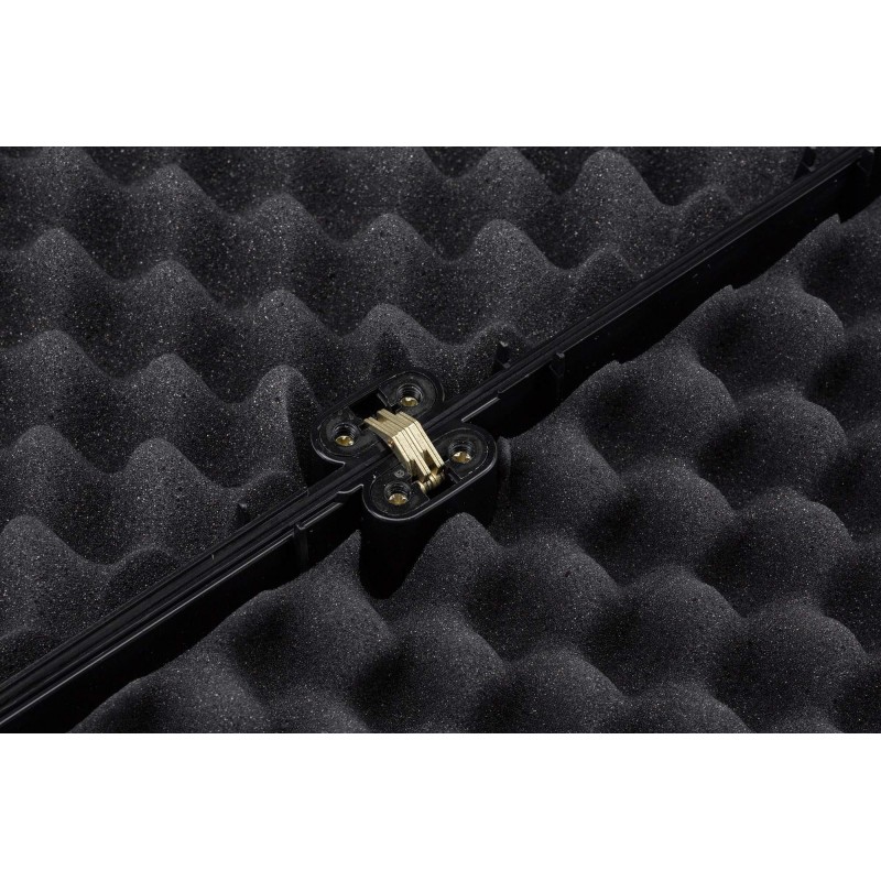 Mallettes noires en polypropylène pour arme