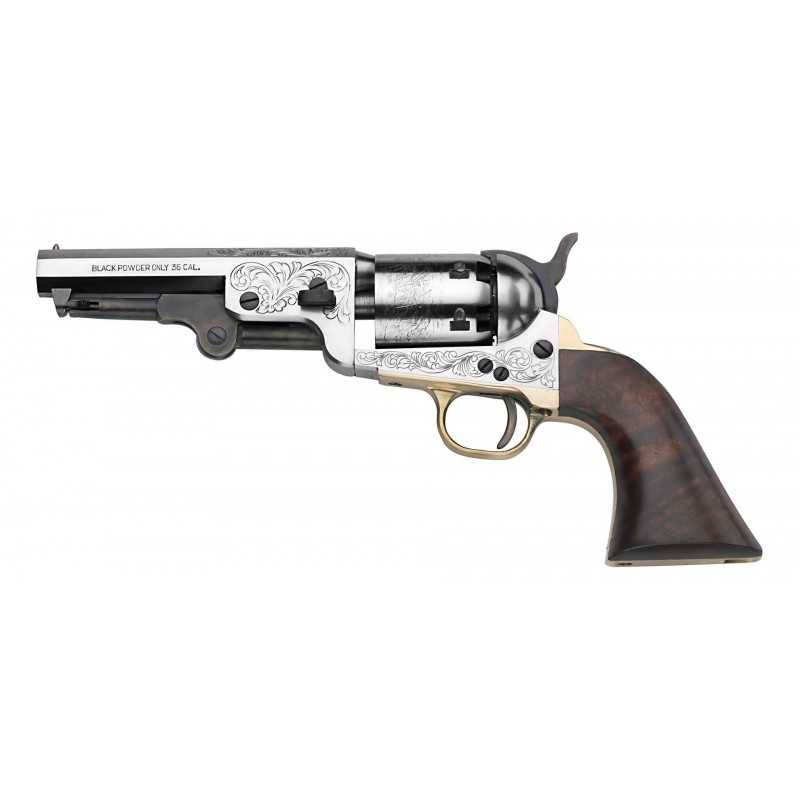 Revolver Pietta 1851 colt NAVY YANK YANKEE gravé CAL 44 - YEE44