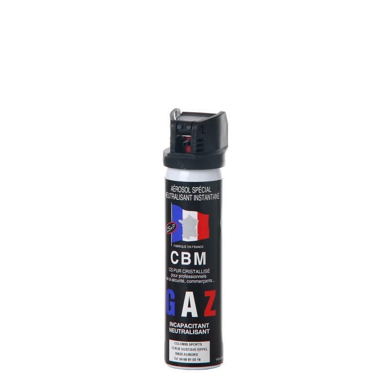 Bombe lacrymogène gaz CS 75mL CBM