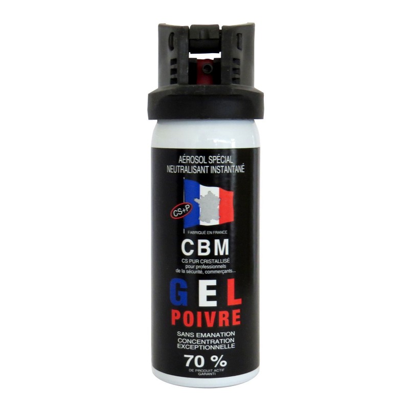 bombe gel poivre 50ml cbm