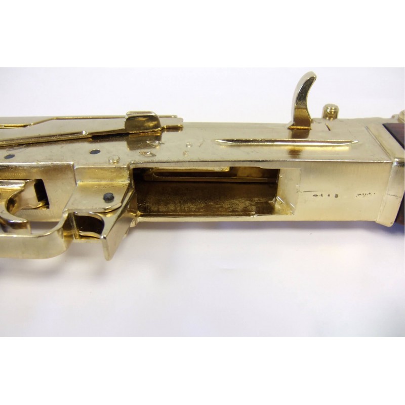 Réplique décorative fusil d'assaut AK-47 doré -...
