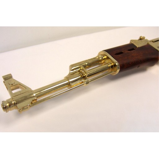Réplique décorative fusil d'assaut AK-47 doré - Denix
