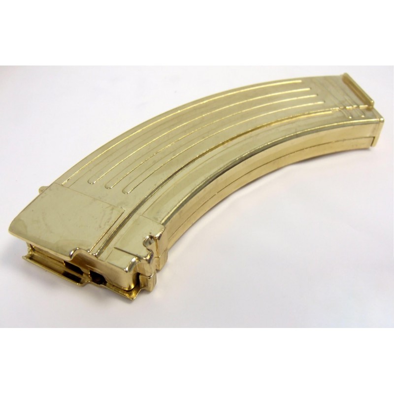 Réplique décorative fusil d'assaut AK-47 doré -...