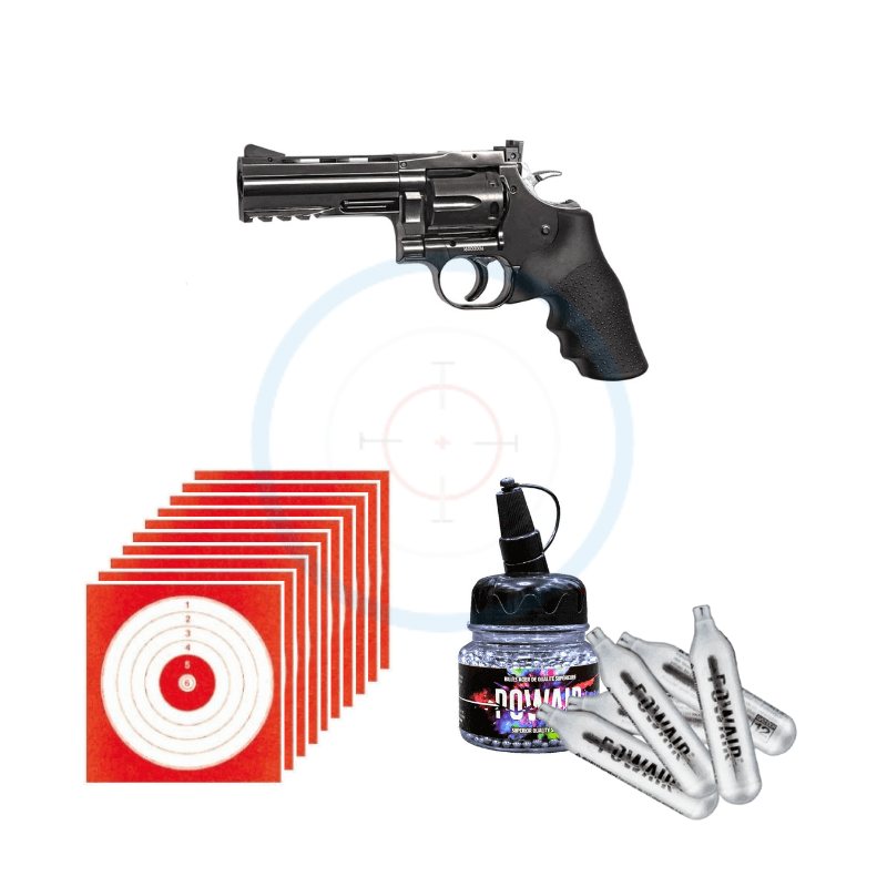 Pack Revolver ASG Dan Wesson 715 4" - calibre 4.5 bbs