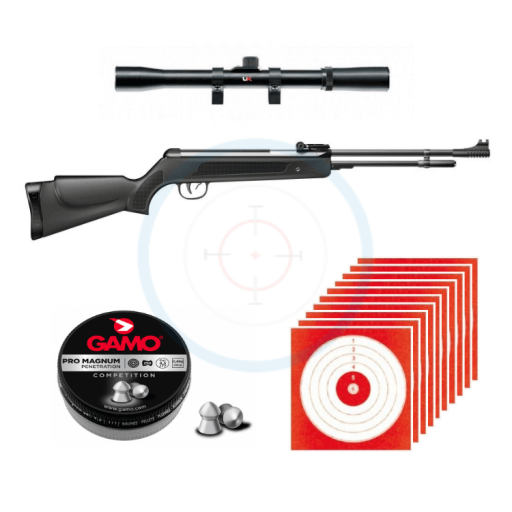carabine b3 en calibre 4.5 + lunette umarex 4x20 + 250 plombs pro magnum + 10 cibles