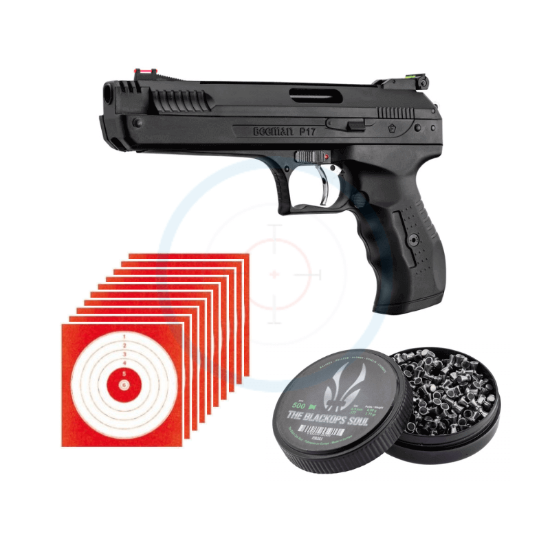pistolet beeman p17 + malette umarex + 500 plombs plats + 10 cibles pistolet beeman p17 + malette umarex + 500 plombs plats + 10 cibles