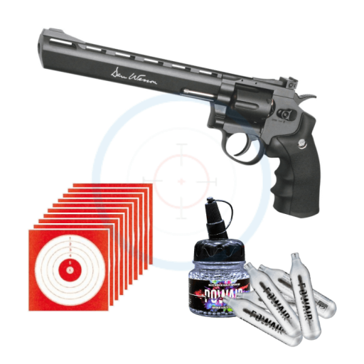Pack Revolver ASG Dan Wesson 8" - calibre 4.5 BBs