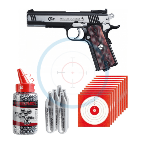 Pack Pistolet Colt Spécial Combat - calibre 4.5mm BBs
