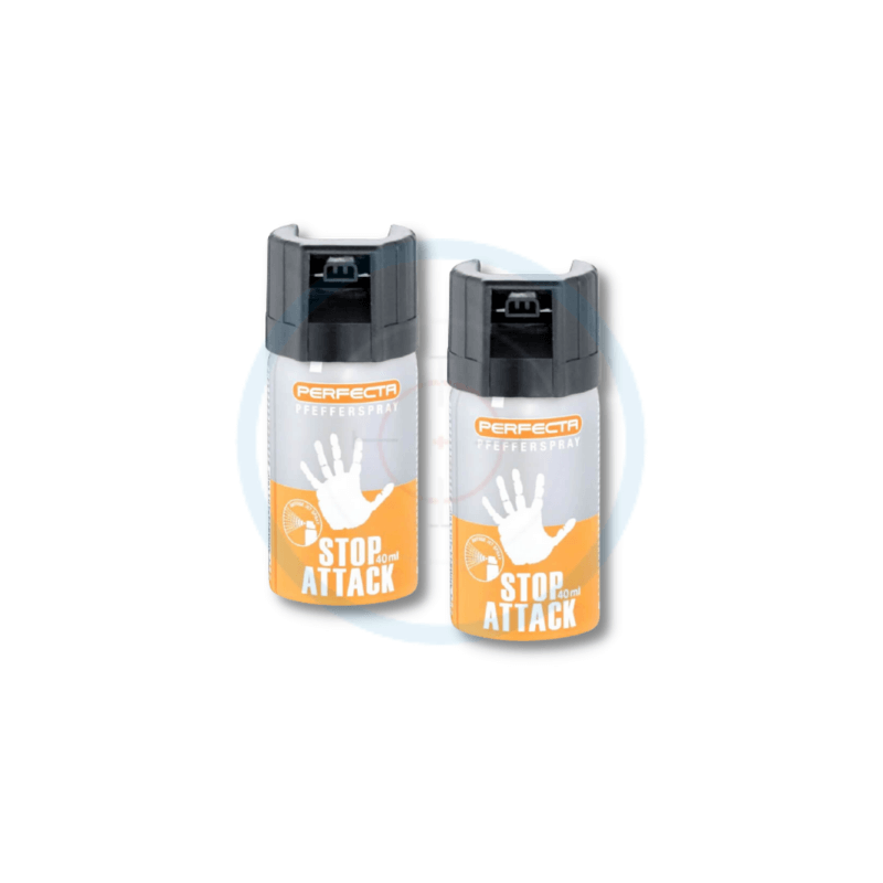 Lot 2 Bombes lacrymogènes gaz poivre 40mL -...