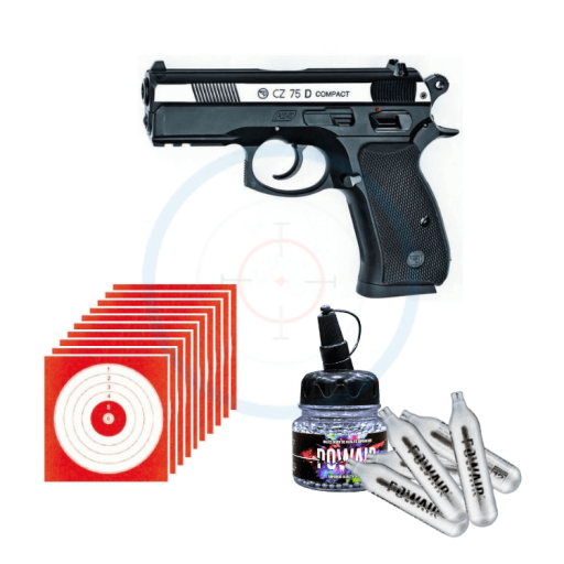 Pack Pistolet ASG CZ 75 D Compact - calibre 4.5mm BBs