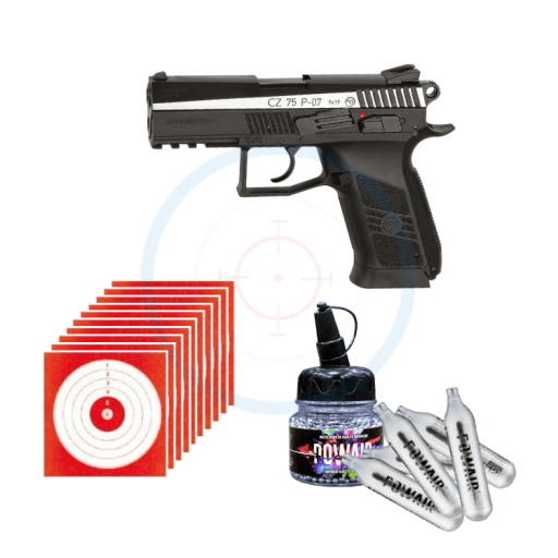 Pack Pistolet ASG CZ 75 P-07 Duty - calibre 4.5mm BBs