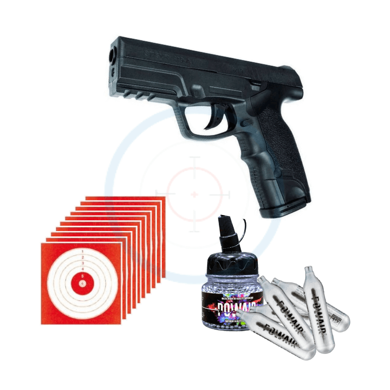 Pack Pistolet ASG Steyr M9-A1 - calibre 4.5mm BBs