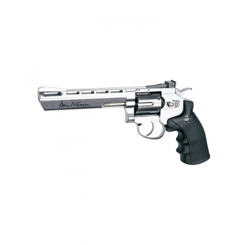 Pack Revolver ASG Dan Wesson 6" Chrome -...