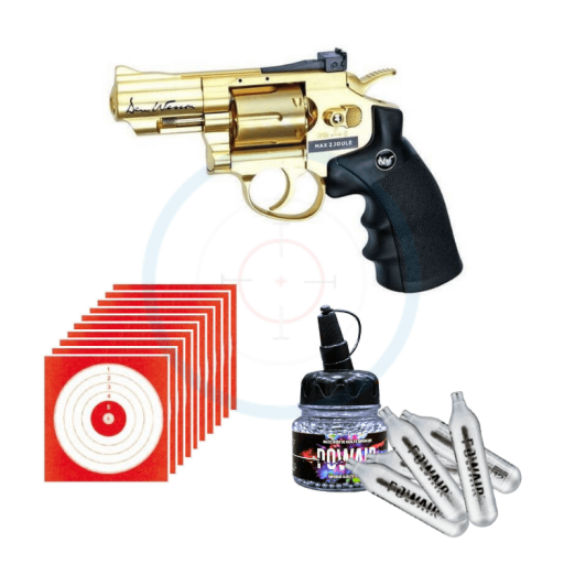 Pack Revolver Dan Wesson 2.5" Gold - calibre 4.5mm BBs