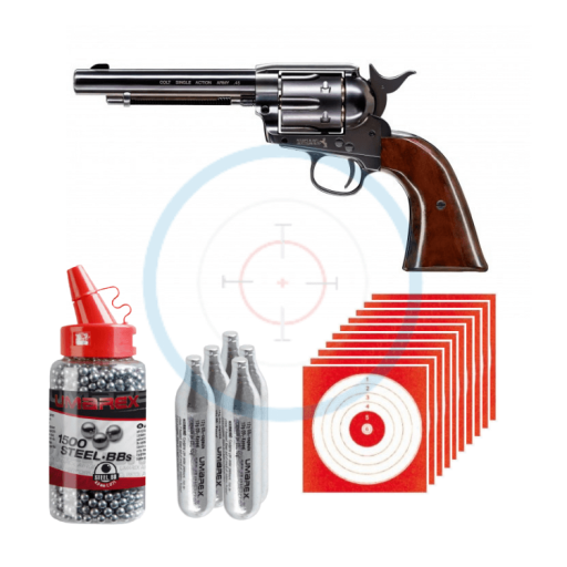 Pack Revolver Colt SA Army 45 - calibre 4.5mm BBs