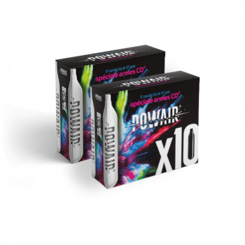 Lot de 2 boîtes de 10 capsules de CO2 POWAIR