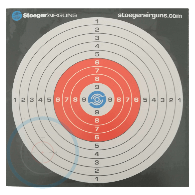 Carton de 100 cibles en carton Stoeger 14x14 cm