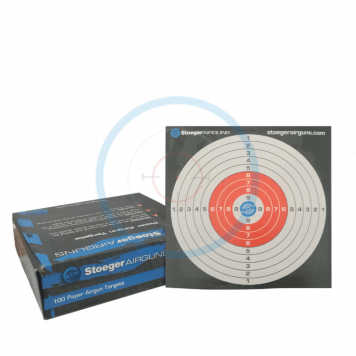 Carton de 100 cibles en carton Stoeger 14x14 cm