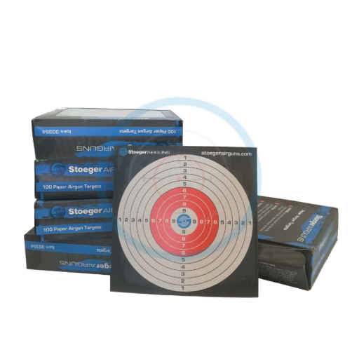 Carton de 500 cibles en carton Stoeger 14x14 cm