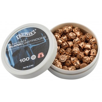 Boîte de 100 cartouches à blanc Walther - 6mm Flobert 2