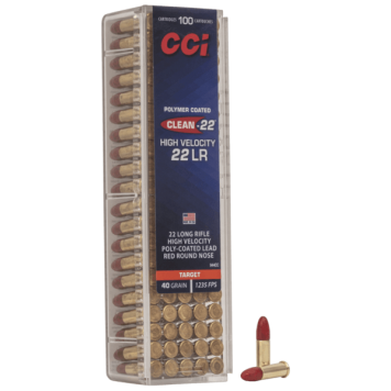 Boîte de 100 cartouches CCI Clean-22 HV - 22LR