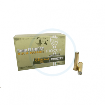 Boîte de 50 cartouches Fiocchi n°7.5 - calibre 9mm Flobert