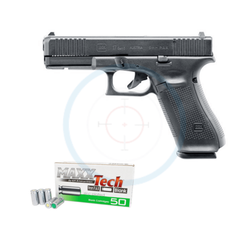 Pack Pistolet à blanc Glock 17 Gen5 - calibre 9mm PAK