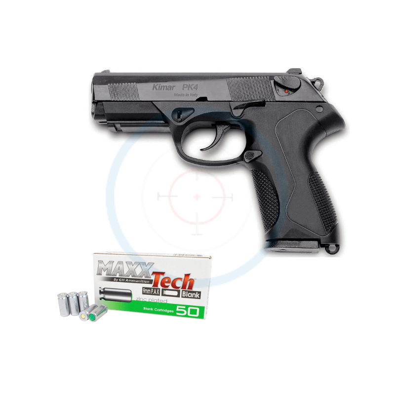 Pack Pistolet à blanc Kimar PK4 - calibre 9mm PAK