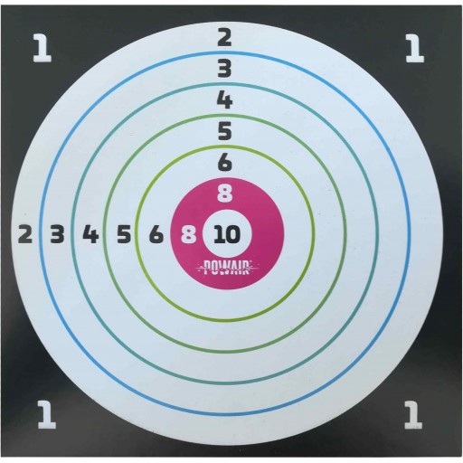 Lot de 200 cibles carton 14x14cm POWAIR