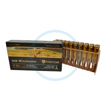Boîte de 20 munitions Fiocchi Soft Point 180gr - cal 308 Win