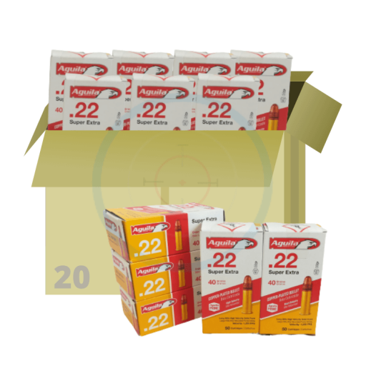 1000 cartouches Aguila Super Extra - calibre 22 LR