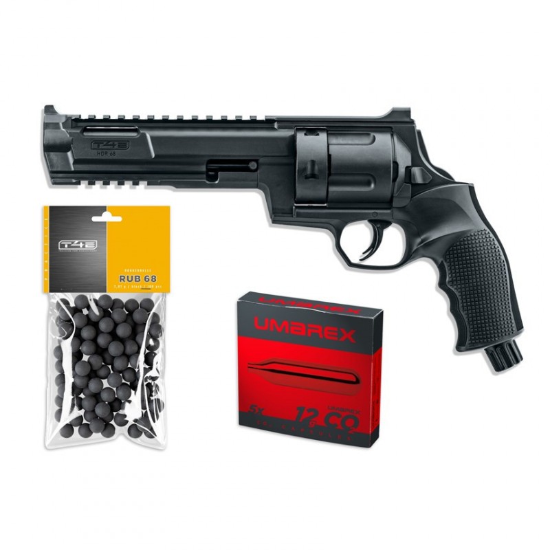 Pack Revolver Umarex T4E HDR68 16 joules - calibre 68