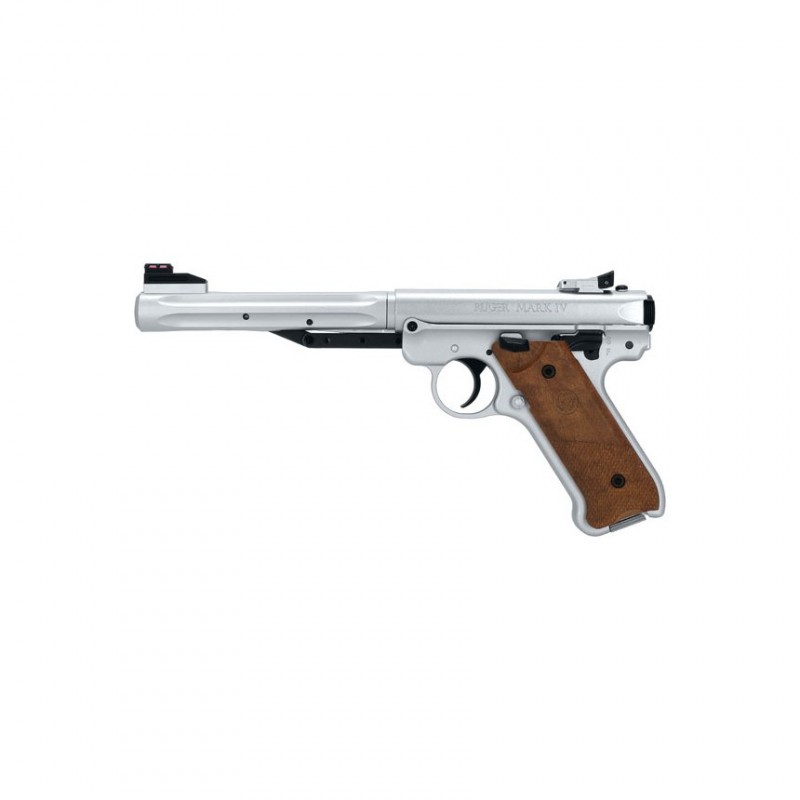 Pack Pistolet Ruger Mark IV Inox - calibre 4.5mm