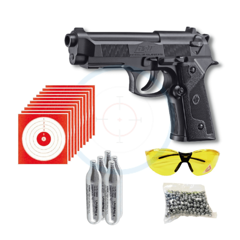 Pack Pistolet Beretta Elite II - calibre 4.5 BBs
