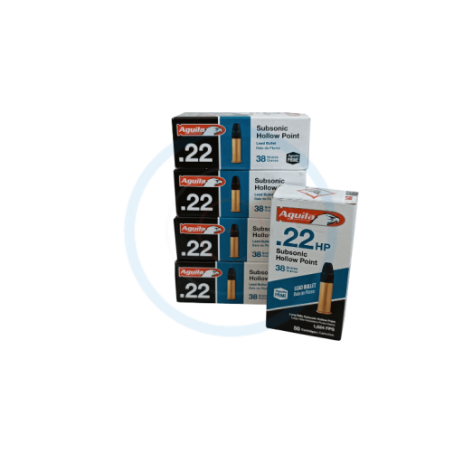Lot 250 cartouches Aguila Subsonic Hollow Point - calibre 22LR