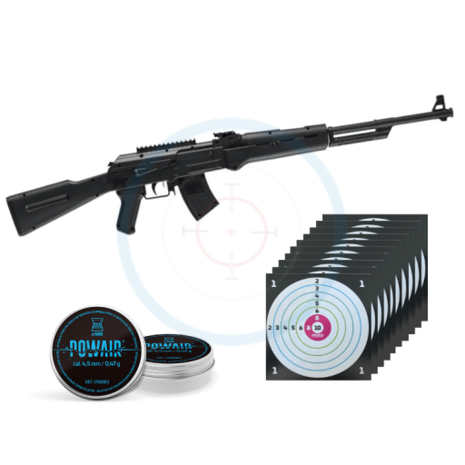 Pack Carabine Ekol AK Noir - calibre 4.5mm