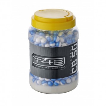 Pot de 500 billes de craie blanche Umarex T4E - calibre 50