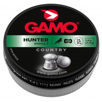 Boîte de 200 plombs Gamo Hunter Impact - calibre 6,35mm