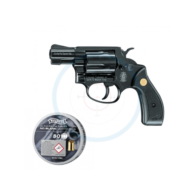 Pack Revolver à blanc Smith & Wesson Chiefs - calibre 9mm RK