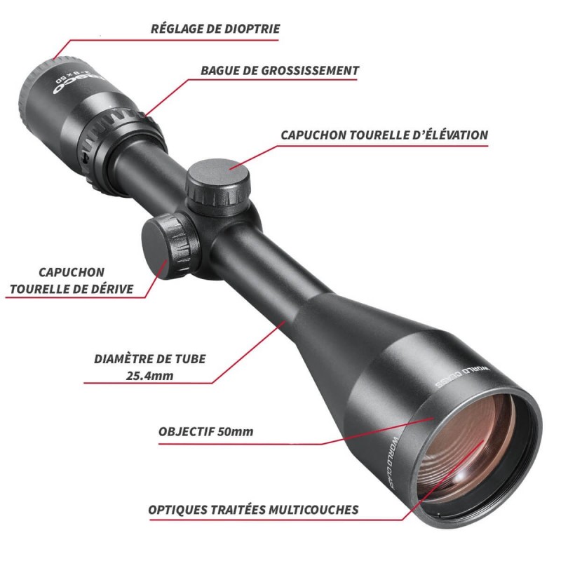 Lunette Tasco World Class 3-9X50