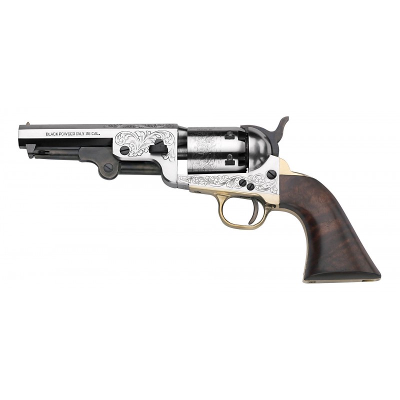 Revolver Pietta 1851 colt NAVY YANK YANKEE gravé CAL 36 - YEE36