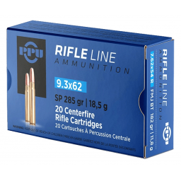 Lot de 5 Boîtes de 20 cartouches Partizan 9,3x62 285 grains