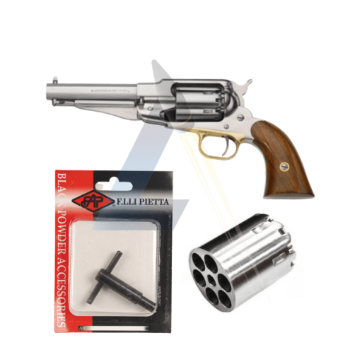 Pack REVOLVER PIETTA 1858 REMINGTON NEW ARMY INOX SHERIFF...