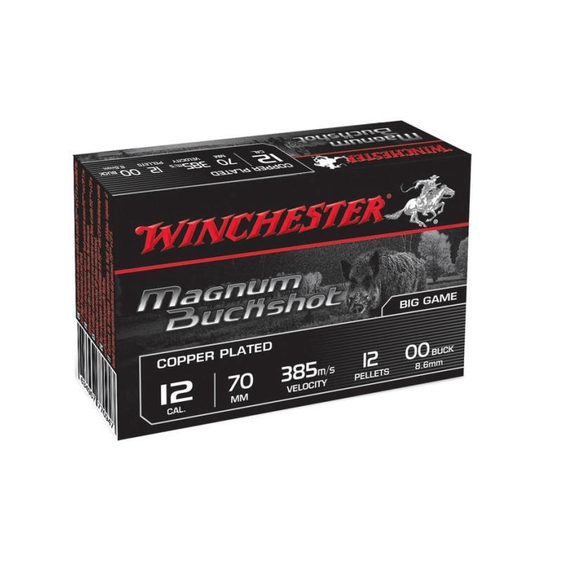 Boîte de 5 Winchester Magnum BuckShot - calibre 12/70