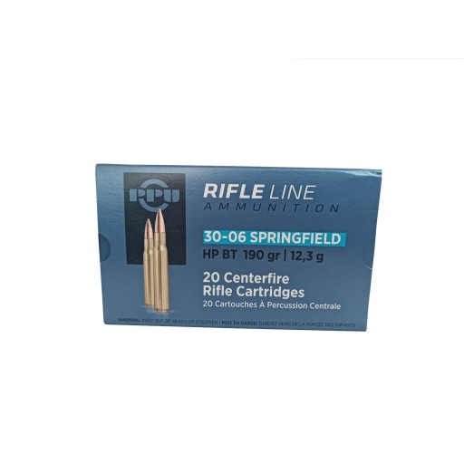 Lot de 5 Boîtes de 20 cartouches Partizan 30-06 190 gr HP BT 2