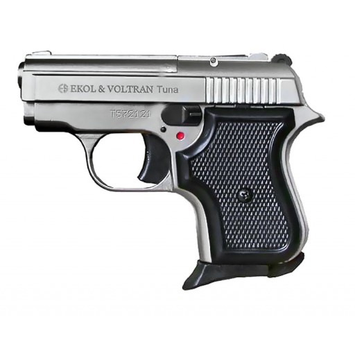 Pack Lacrymo Pistolet Ekol Tuna Chromé - Calibre 8mm PAK 2
