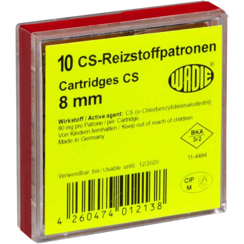 Boîte de 10 cartouches Wadie CS - calibre 8 mm PAK