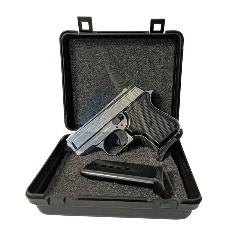 Pack Chargeur Pistolet Ekol Tuna Chromé - Calibre 8mm PAK
