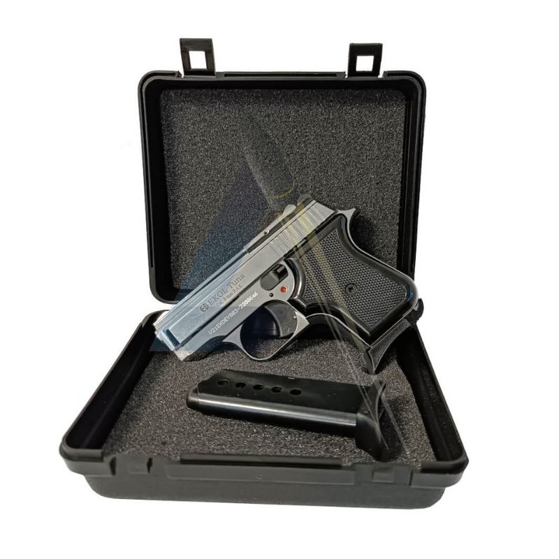 Pack Chargeur Pistolet Ekol Tuna Chromé - Calibre 8mm PAK