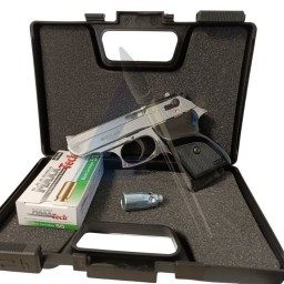 Pack Pistolet Ekol Lady Chromé - calibre 9mm PAK